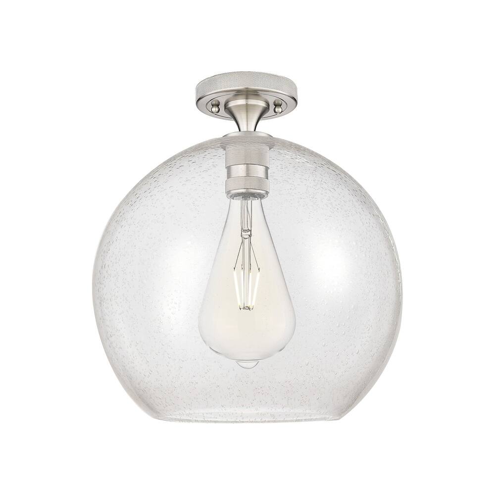 Innovations Lighting 434-1F-10-12 Crown Point Flush Globe Crown Point