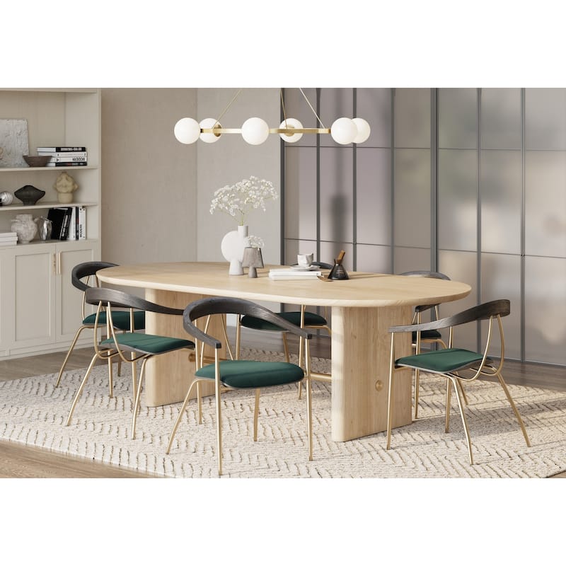 Silver Orchid Engl Velvet Upholstered Dining Chair (Set of 2) - N/A