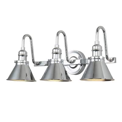 3 Light Retro Bath Vanity Light