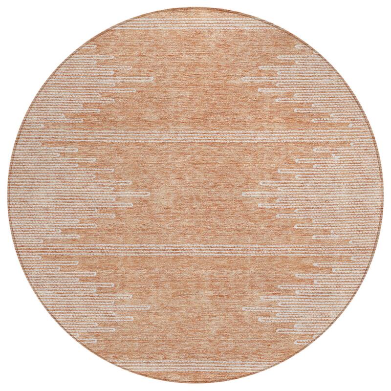 HomeRoots Abstract Transitional Rectangle Outdoor Rug