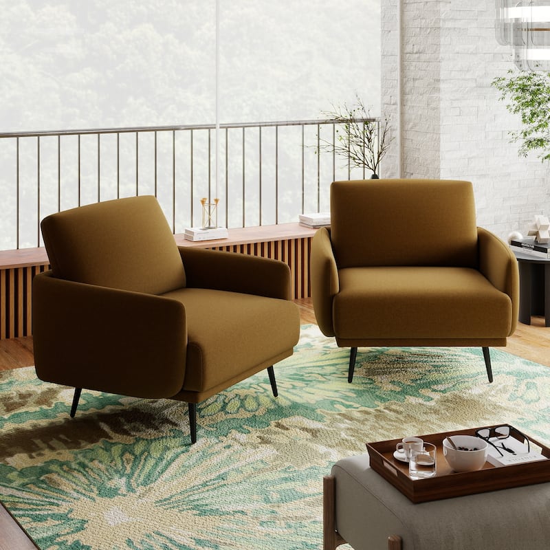 Karaka 37.5"W Oversized Armchair Leisure Sofa Accent Chair (Set of 2)