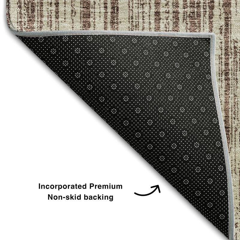 Premium Washable Super Soft Striped Mayfield Rug