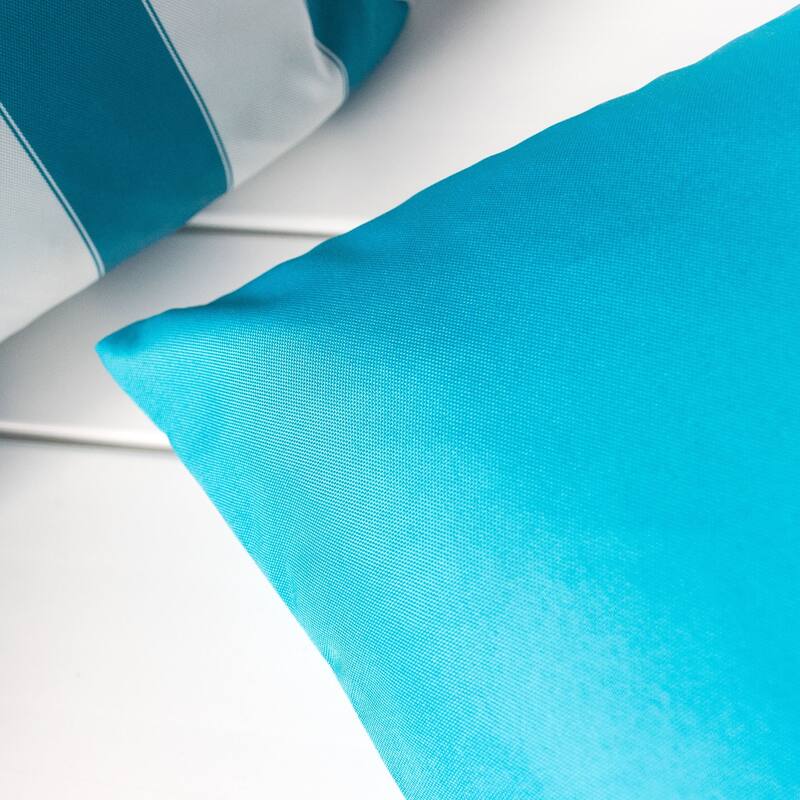 Outdoor Indoor Throw Pillow Weather Resistant Solarium Polyester 20x20 Inches