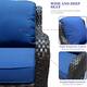 OVIOS 6-piece Rattan Wicker Patio Furniture Set Swivel Rocking Chair Set
