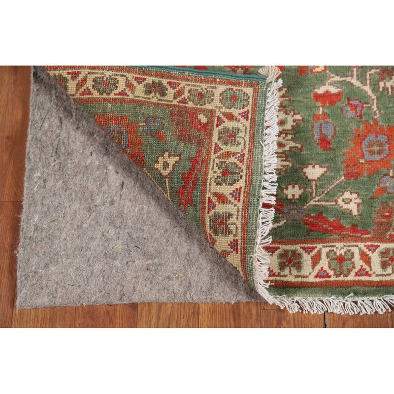 Green Floral Kazak Accent Rug Handmade Wool Carpet - 2'0" x 3'0"