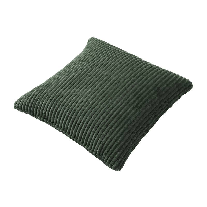 Set of 2 Modern Decorative Soft Corduroy Throw Pillows