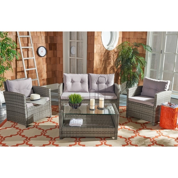 Safavieh Outdoor Living Vellor 4-piece Living Set. Opens flyout.