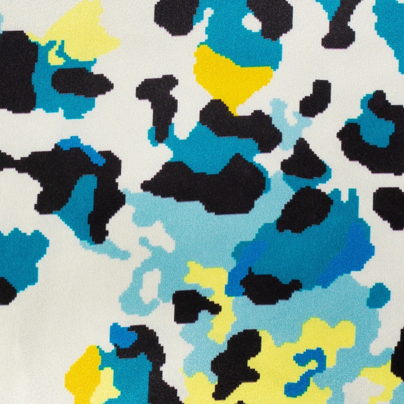 Artistic Weavers Accordio Aqua & Yellow Animal Print Throw Pillow