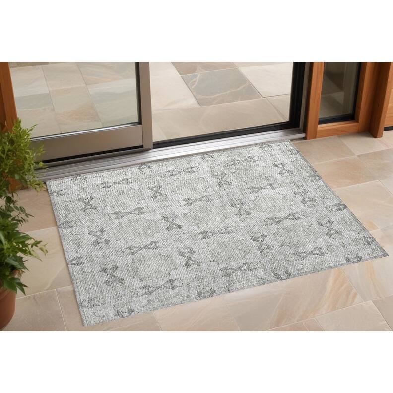 Lana Garden-Inspired Weather Resistant Timeless Fusion Outdoor Rug - 3' x 5' - Multi
