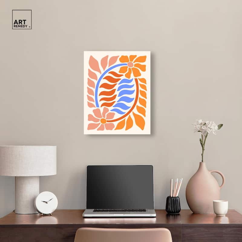 Floral Vine II Canvas by Art Remedy, Gallery Wrapped