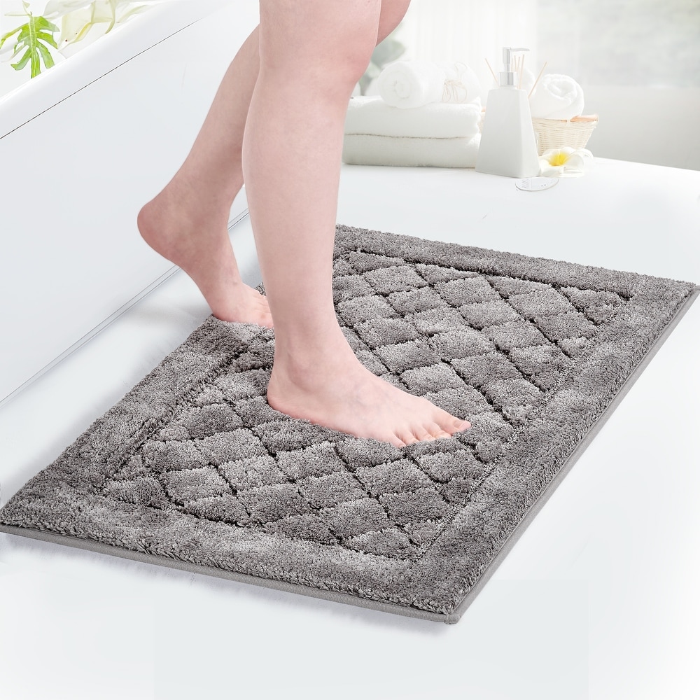 Grey rubber bath mat sale