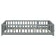 preview thumbnail 11 of 9, Grey Twin Size Pine Wood Floor Platform Bed with Built-in Book Storage Rack, Door