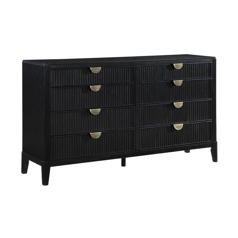 Mason Black 8-Drawer Dresser
