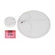 preview thumbnail 8 of 9, Modern 1-Light White Round LED Chandelier Minimalist Pendant Lights for Dining Room - 17.5" D x 61.5" H