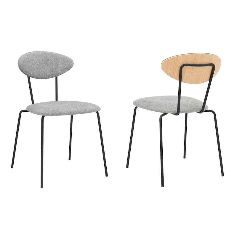Neo Retro Velvet Dining Side Chairs - Set of 2