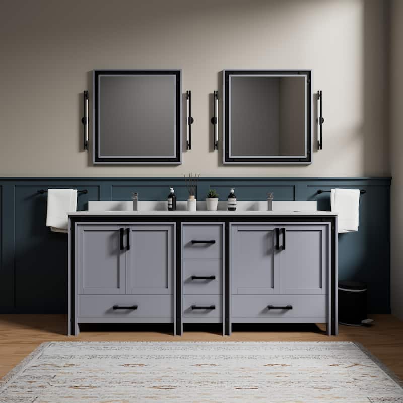 Ziva Bath Vanity No Top and Mirror