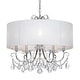 preview thumbnail 1 of 4, Othello 5 Light Clear Crystal Polished Chrome Chandelier - 24'' W x 21'' H 24'' W x 21'' H