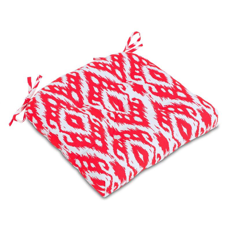 Indoor Handmade Trellis Cotton Dining Chair Cushion Pads Bench Armchairs 16x16 Inches with ties