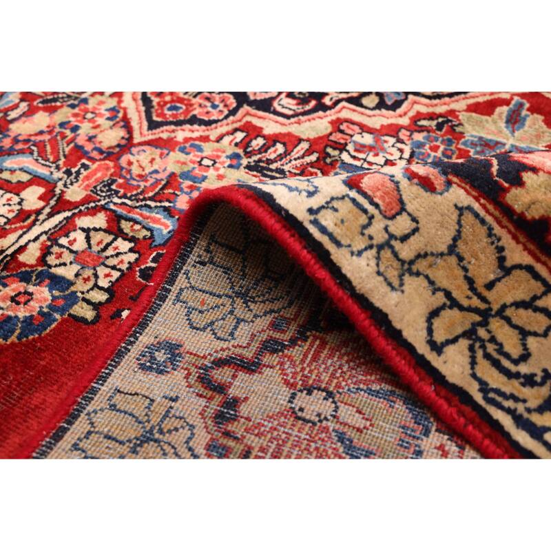 ECARPETGALLERY Hand-knotted Kayseri Red Wool Rug - 6'1 x 8'10