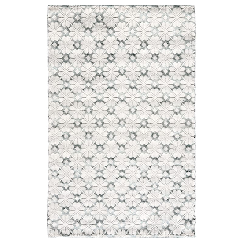 SAFAVIEH Handmade Vermont Jolie Wool Rug - 5' x 8' - Ivory/Green