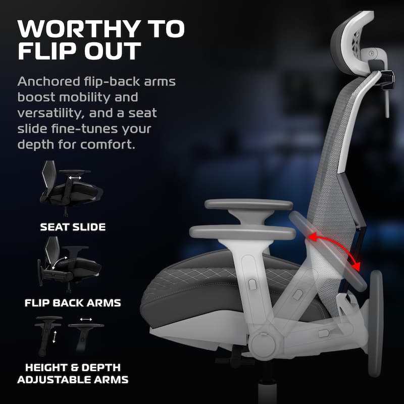 RESPAWN SPIRE Ergonomic Mesh Office Gaming Chair - Home PC Computer Desk Gaming Chair