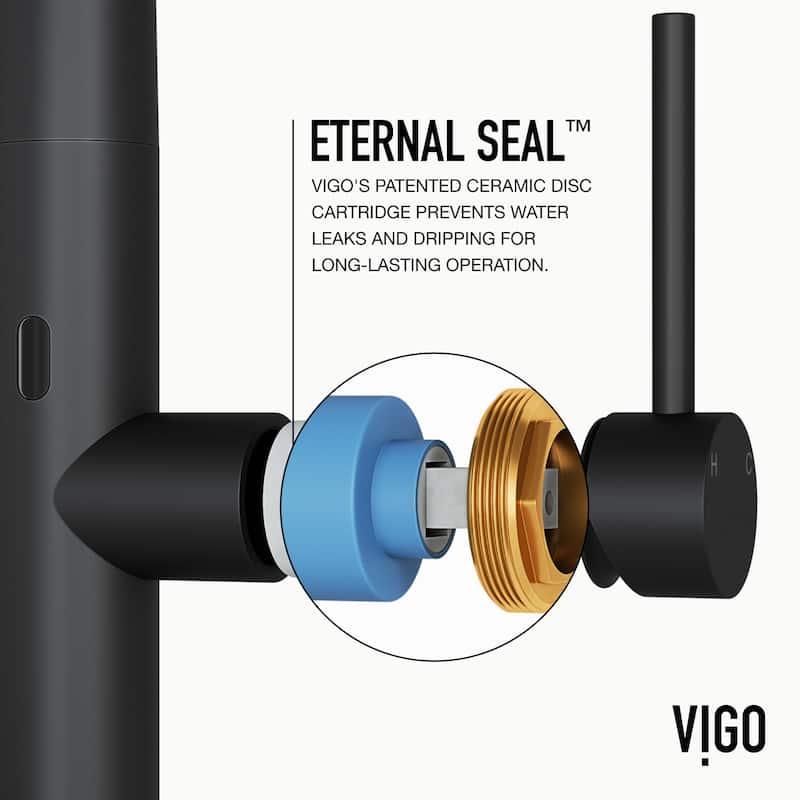VIGO Greenwich 18" H Single Handle Pull-Down Sprayer Kitchen Faucet with Touchless Sensor