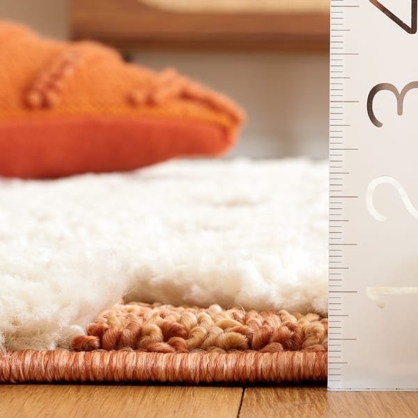 dimension image slide 3 of 4, SAFAVIEH Moroccan Tassel Shag Kobi 2-inch Thick Rug