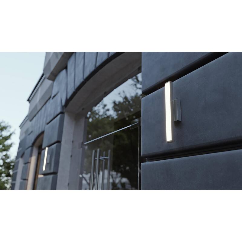 Gale 24" Outdoor LED Sconce - Textured Grey