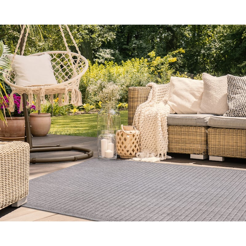 Liora Manne Malibu Simple Border Indoor/Outdoor Rug