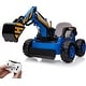 preview thumbnail 7 of 22, Kids Ride-On Electric Excavator Digger with Remote Control Blue