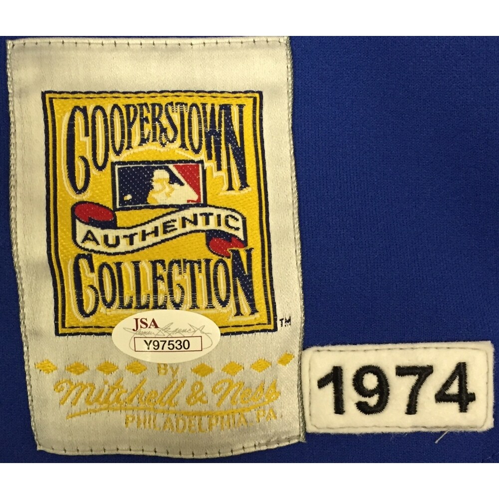 Hank Aaron Signed Braves Blue Mitchell And Ness Cooperstown Jersey Jsa Full Letter Overstock 14552633