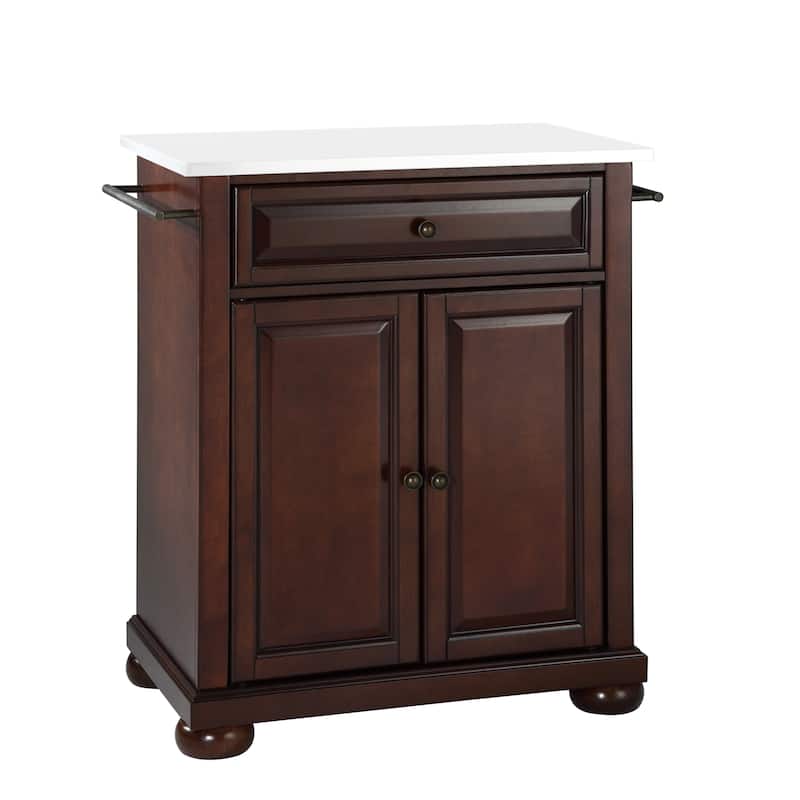 Crosley Alexandria Granite Top Portable Kitchen Island/Cart - 31"W x 18"D x 35.5"H