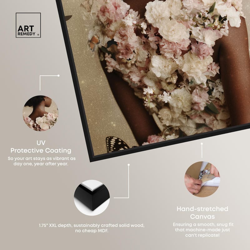 Butterfly Bloom Dress II Canvas by Art Remedy