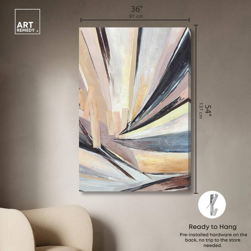 Balancing Lines I Canvas by Art Remedy, Gallery Wrapped