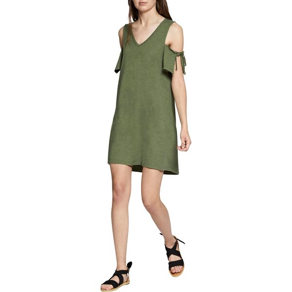 cold shoulder t shirt dress