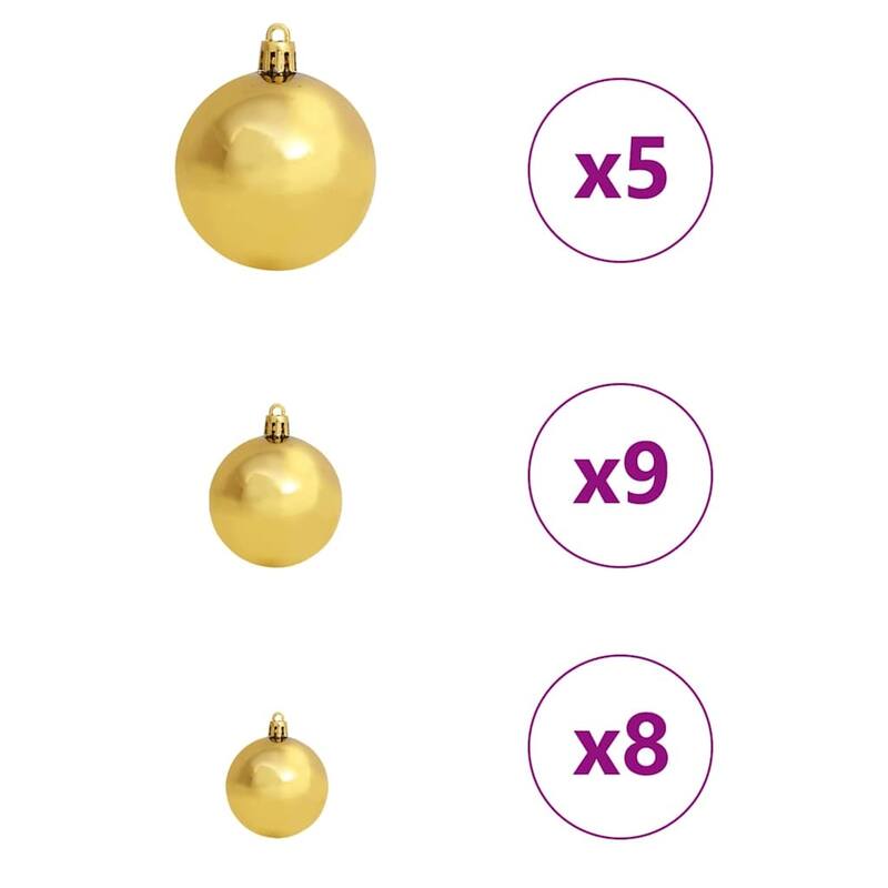 vidaXL Artificial Pre-lit Christmas Tree Pink in PVC - 59.06 in