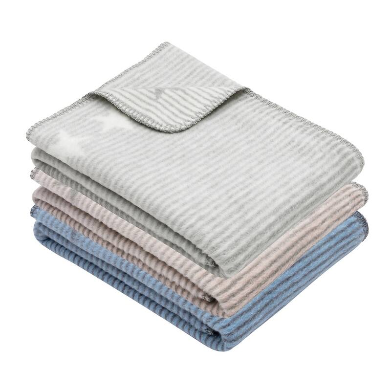 IBENA Stars and Stripes Baby & Children's Blanket 'Lelu Midi'