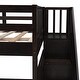 preview thumbnail 22 of 35, Full Over Full Stairway Bunk Bed with Shelves and Guardrails