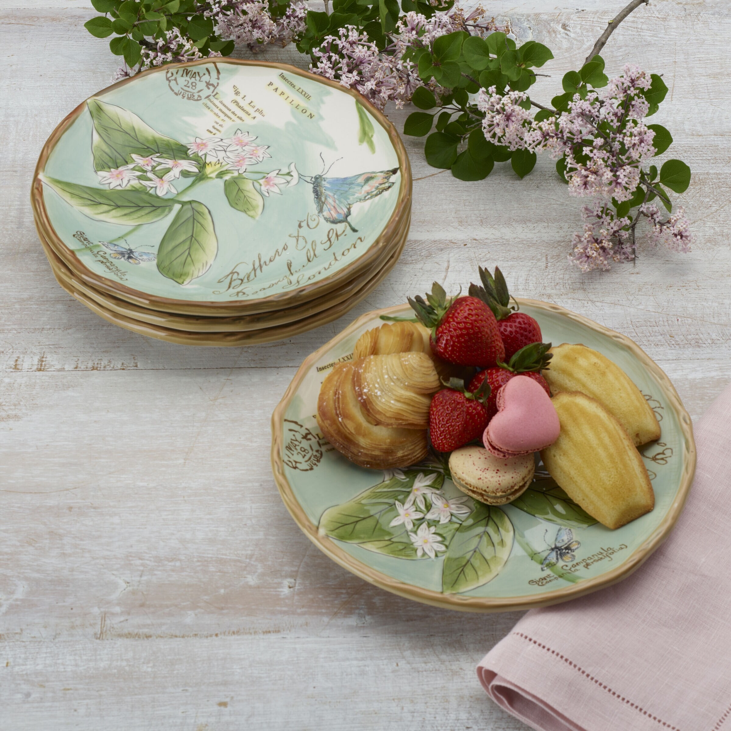 Appetizer plate set top