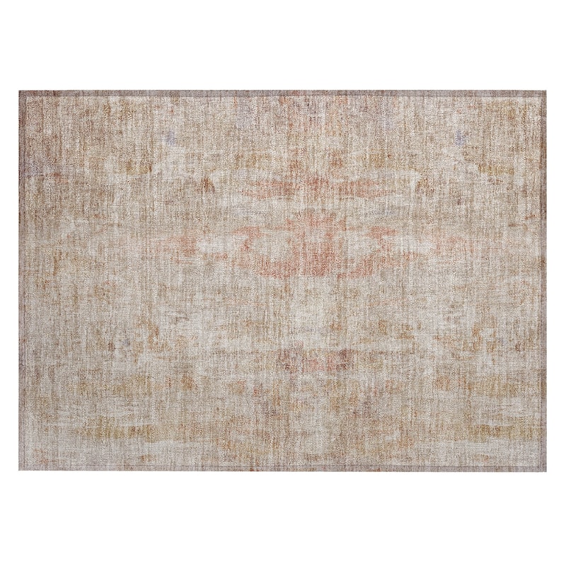 Machine Washable Indoor/ Outdoor Muted Ombre Chantille Rug