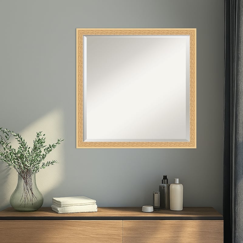 Bethany Beveled Wood Framed Wall Mirror