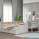 preview thumbnail 1 of 14, Twin over Full Bunk Bed With Storage Drawers White
