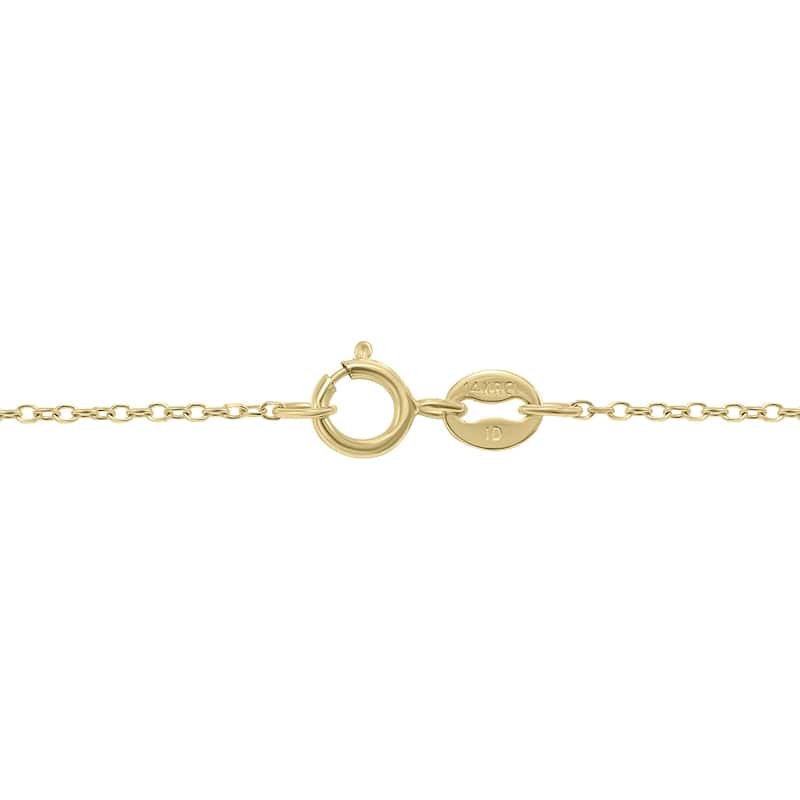 Marquee 1 CTW Diamond Heart Pendant in 14K Yellow Gold