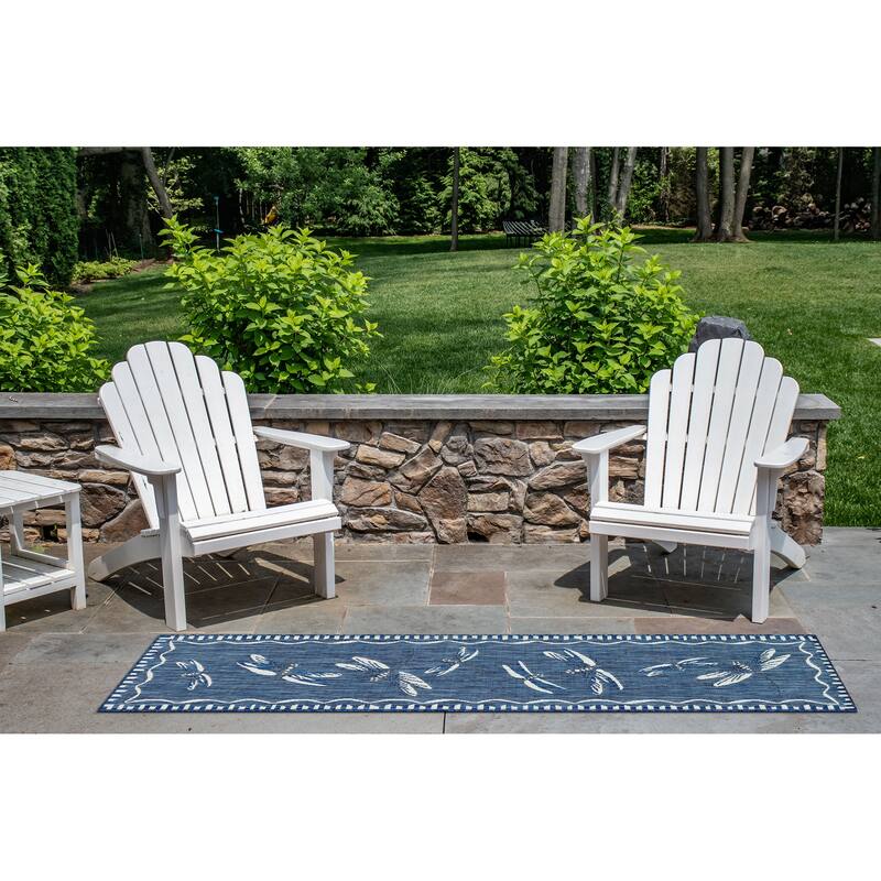 Liora Manne Carmel Dragonfly Indoor/Outdoor Rug