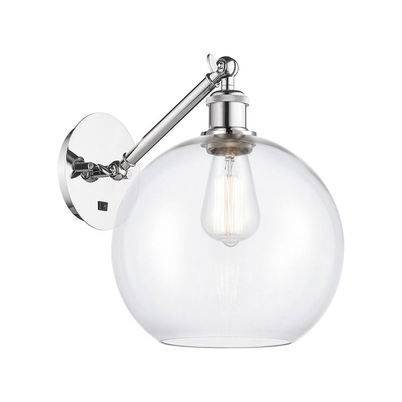 Innovations Lighting Endless Possibilities Ballston - Athens - 1 Light 10" Adjustable Sconce - Arm Adjusts Up and Down - Clear/Polished Chrome