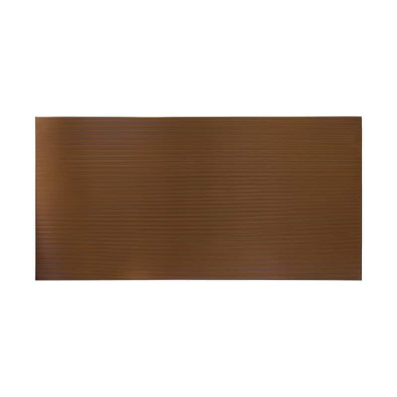 FASÄDE Rib 4-foot x 8-foot PVC Wall Panel in Oil Rubbed Bronze - 4 x 8
