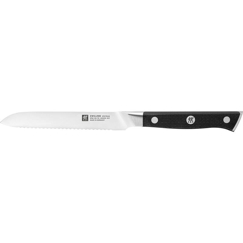 ZWILLING Spectrum 5-inch serrated utility knife - Black - Black - 5-inch