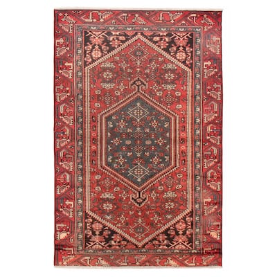 ECARPETGALLERY Hand-knotted Anadol Red Wool Rug - 4'1 x 6'5