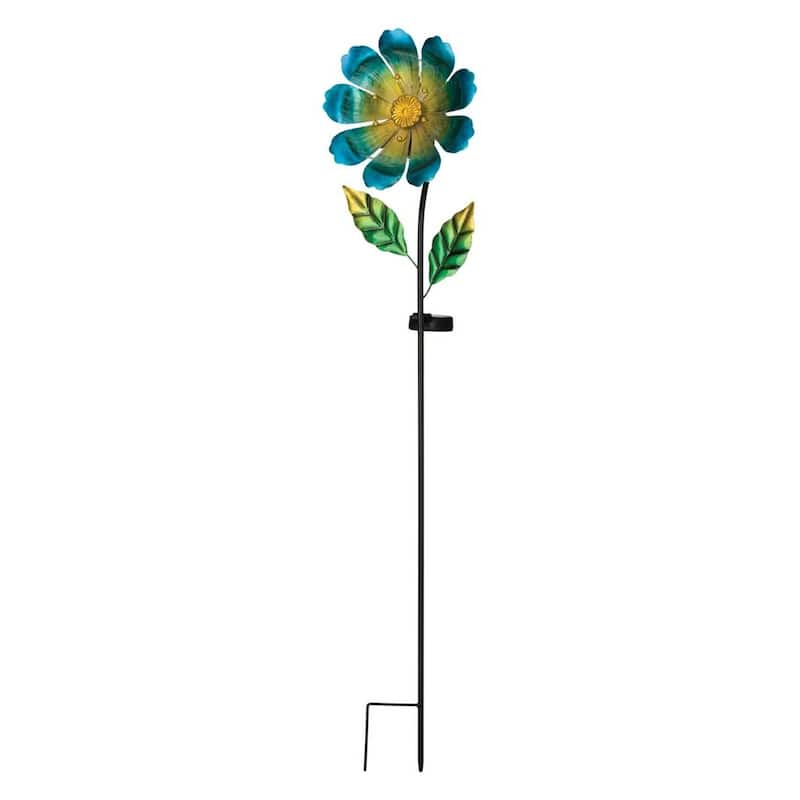 Flower Burst Solar Stake - Blue