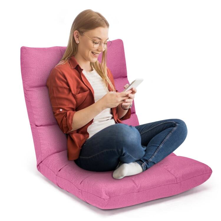 14-Position Adjustable Folding Lazy Gaming Sofa - 42"x 21"x 4"(L x W x H)